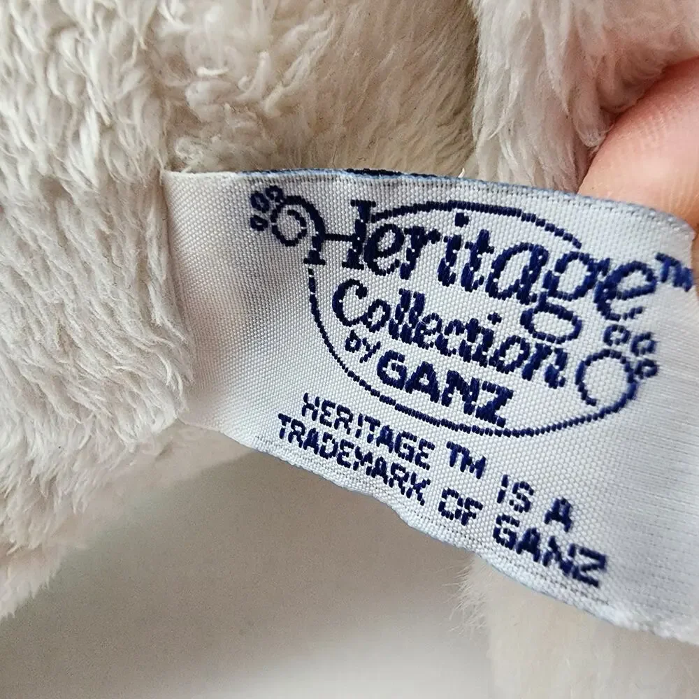 Vintage Ganz White French Poodle Plush Toy 14